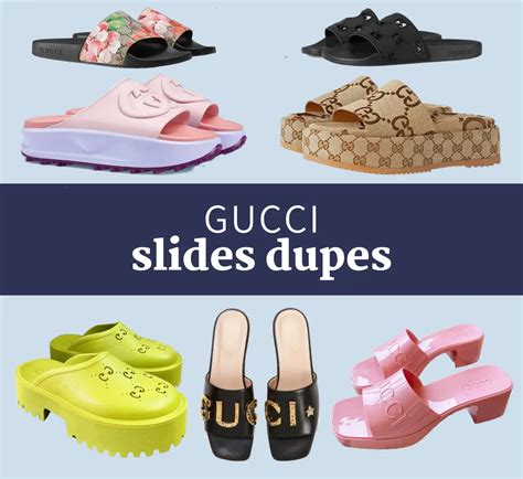 gucci platform slide dupe|gucci knockoff slides.